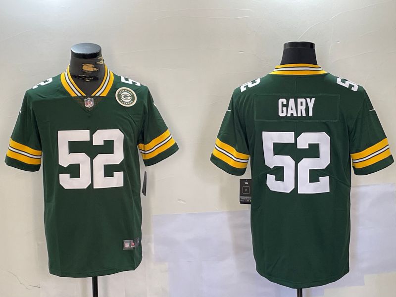 Men Green Bay Packers #52 Gary Green Second generation 2024 Nike Limited NFL Jersey style 2->new orleans saints->NFL Jersey